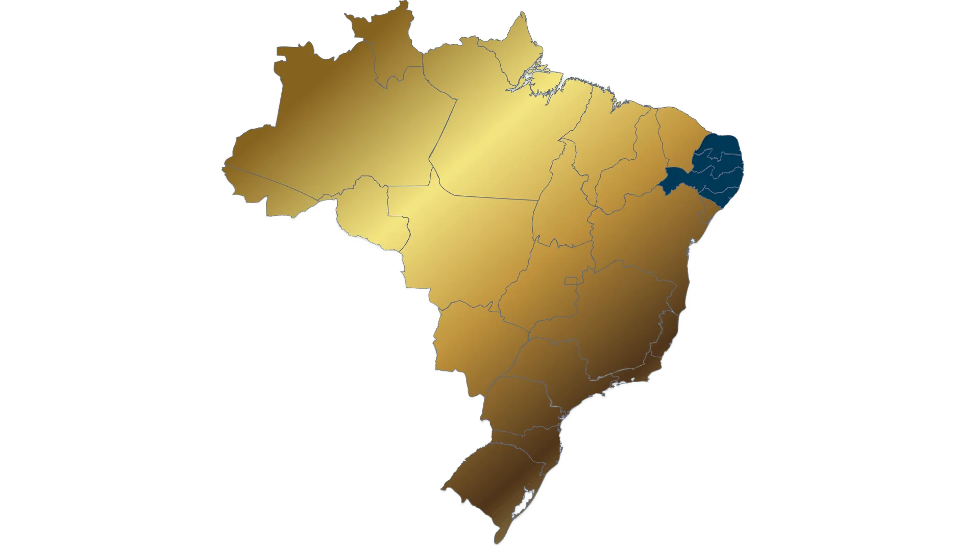 Mapa do Brasil — entrega nacional UV Tech, do Sul ao Norte
